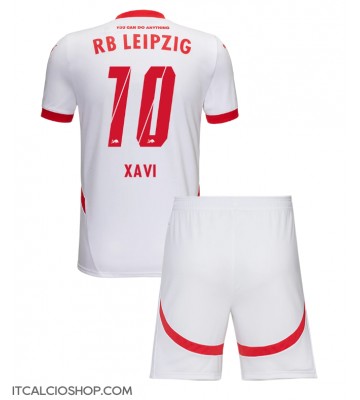 RB Leipzig Xavi Simons #10 Prima Maglia Bambino 2024-25 Manica Corta (+ Pantaloni corti)